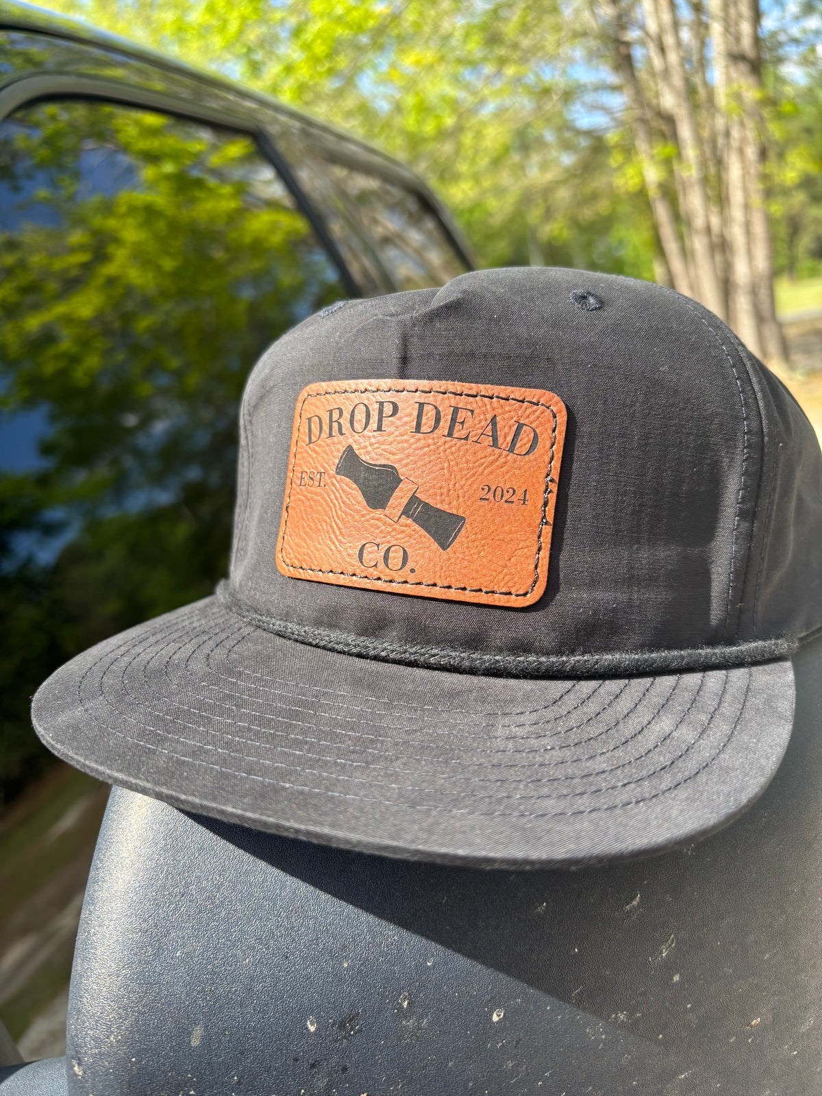 Duck Call Leather Patch Hat